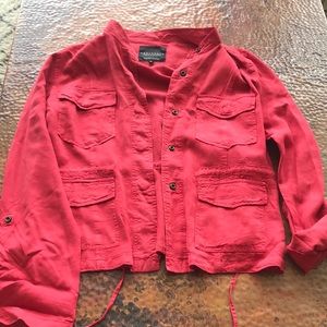 {Sanctuary} Red Jacket w/ Snap Closure. Size M.
